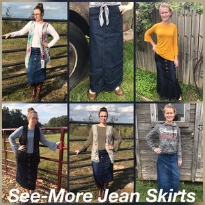 ♥️NEW DENIM SKIRT STYLES ADDED TO OUR WEBSITE♥️